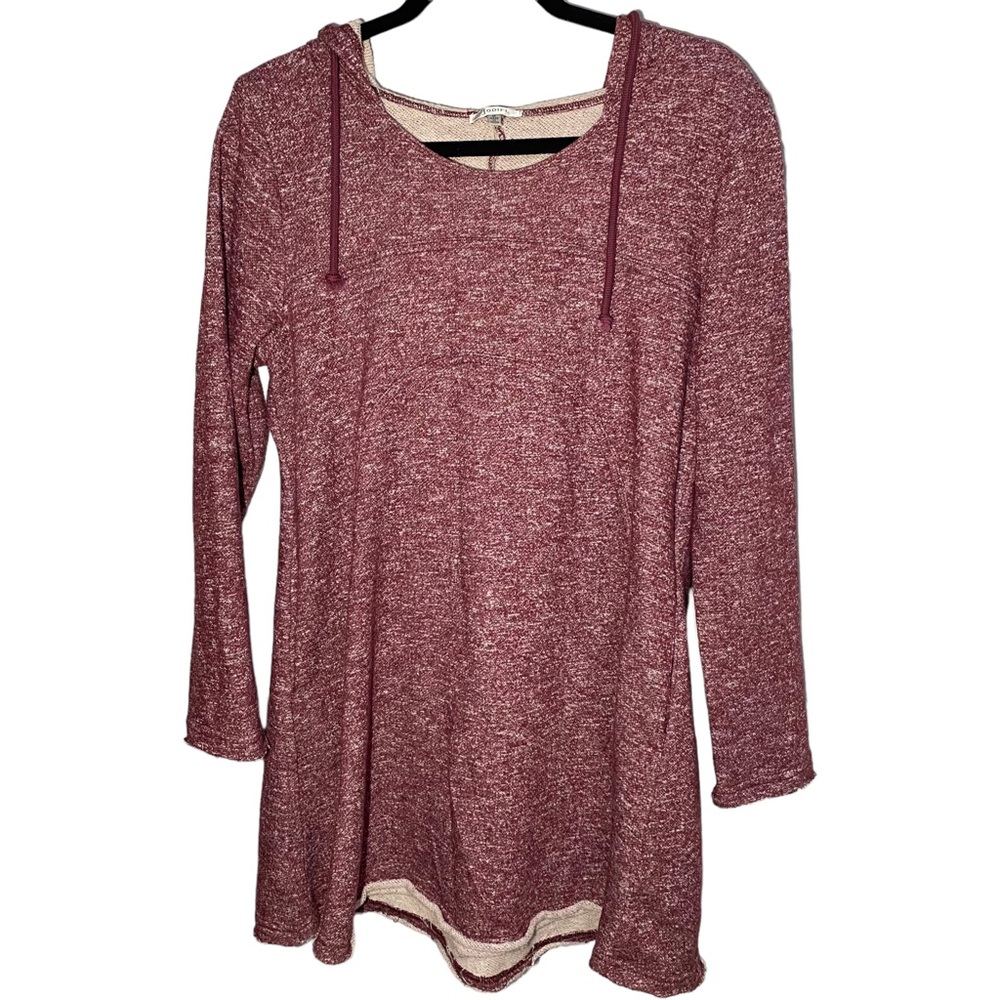 JODIFL Women's Medium French Terry‎ Hooded Sweatshirt with Pockets